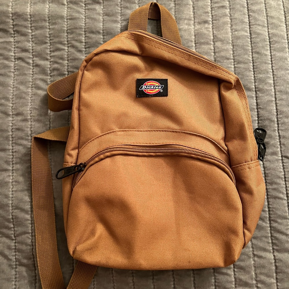 Small Tan Dickies Backpack w/ Adjustable Straps